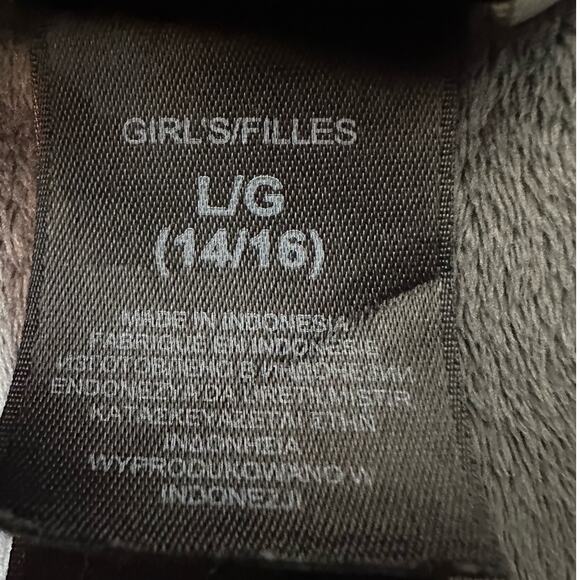 The North Face Magenta Pink Full Zip Fleece Jacket w/ Fuzzy Inner Lining Girls L - Picture 7 of 7